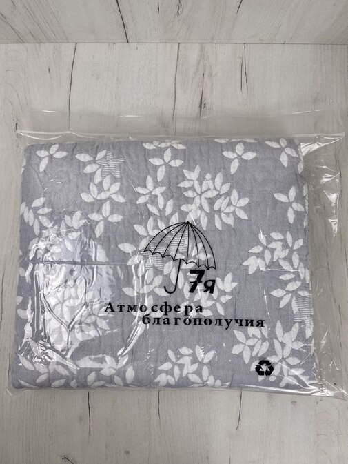 Покрывало хлопковое 46..298 7Я, 4610298, серый