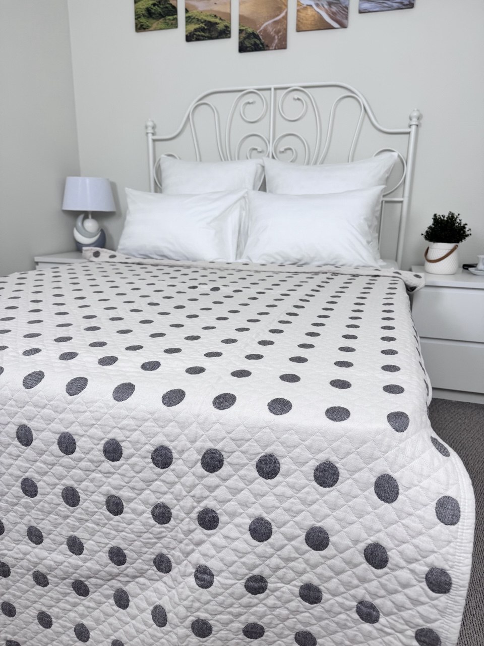 Покрывало хлопковое 46..296 7Я, 4608296, молочный