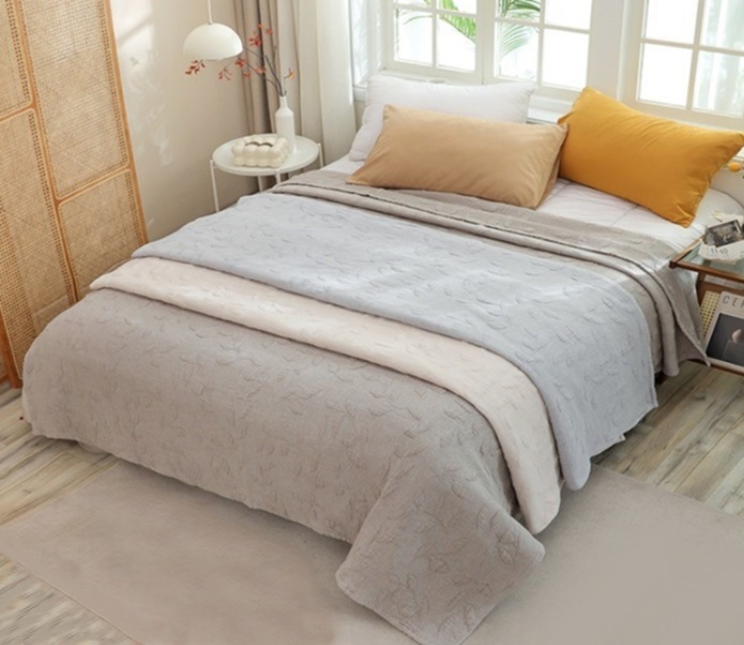 Покрывало хлопковое 46..259 7Я, 4608259, бежевый