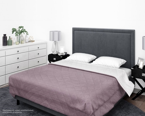 Покрывало ультрастеп однотонное полисатин Бояртекс, 17-1605, брусничный