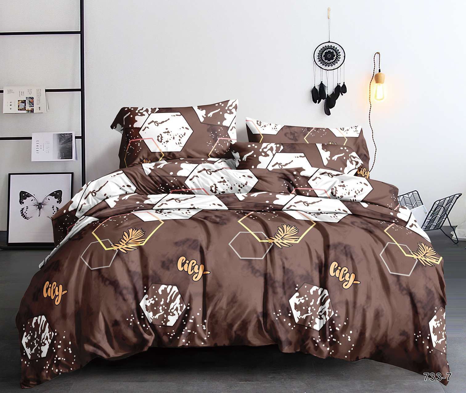 КПБ 2сп полисатин с европростыней Pandora<733-7 S/P>