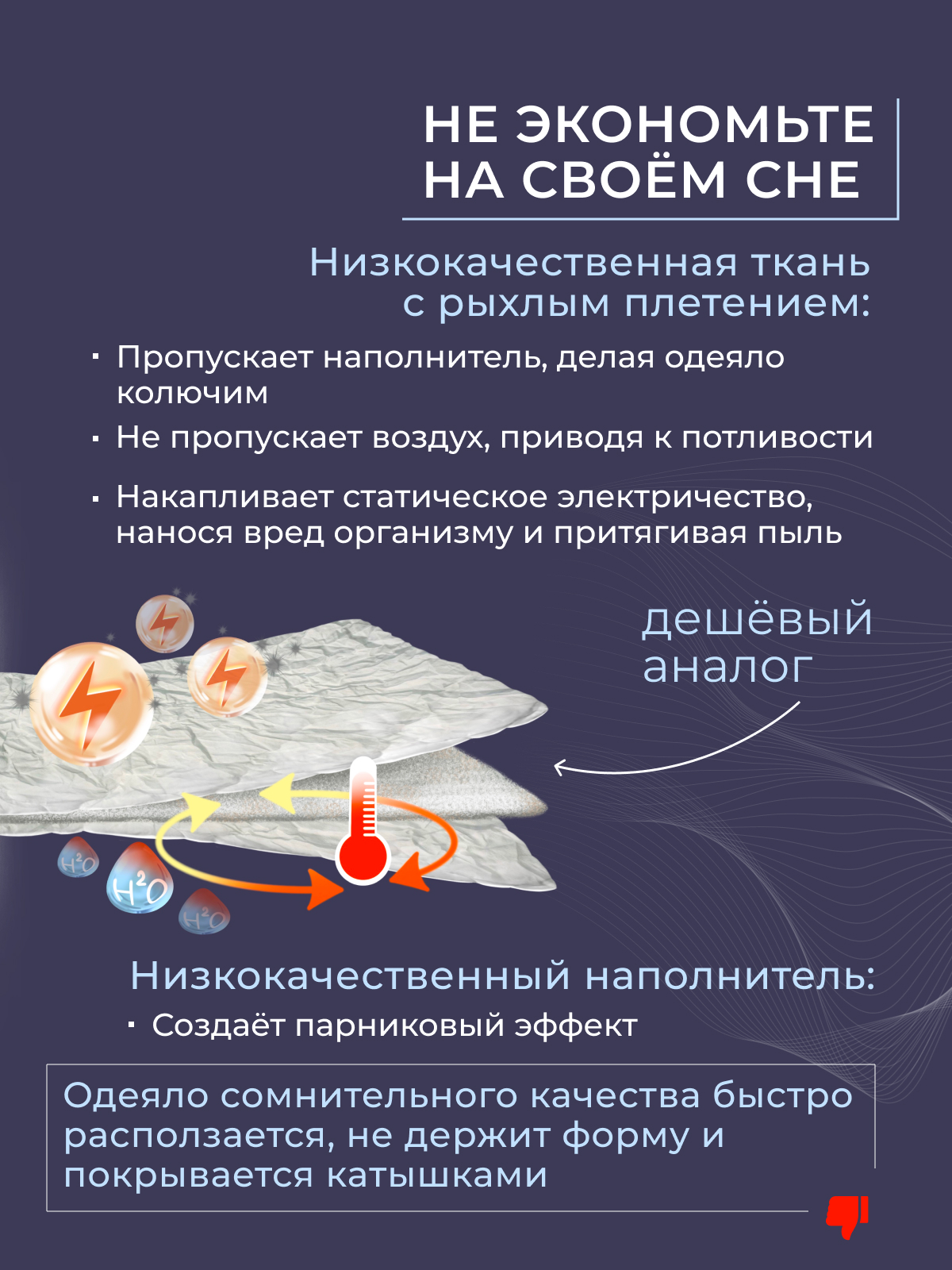 Одеяло нанофайбер  микрофибра Реноме
