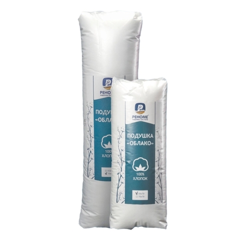 Подушка Облако заменитель лебяжьего пуха в тике Реноме