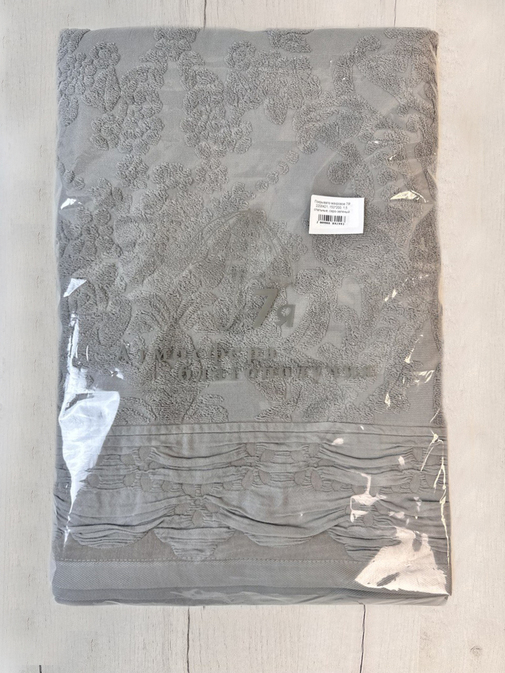 Покрывало махровое 22..421 7Я, 2208421, серо-зеленый