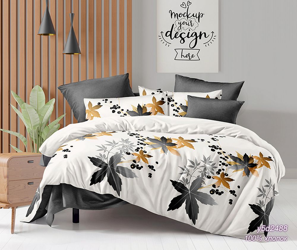 КПБ  поплин Оливковая коллекция Реноме<УУ 2488> 