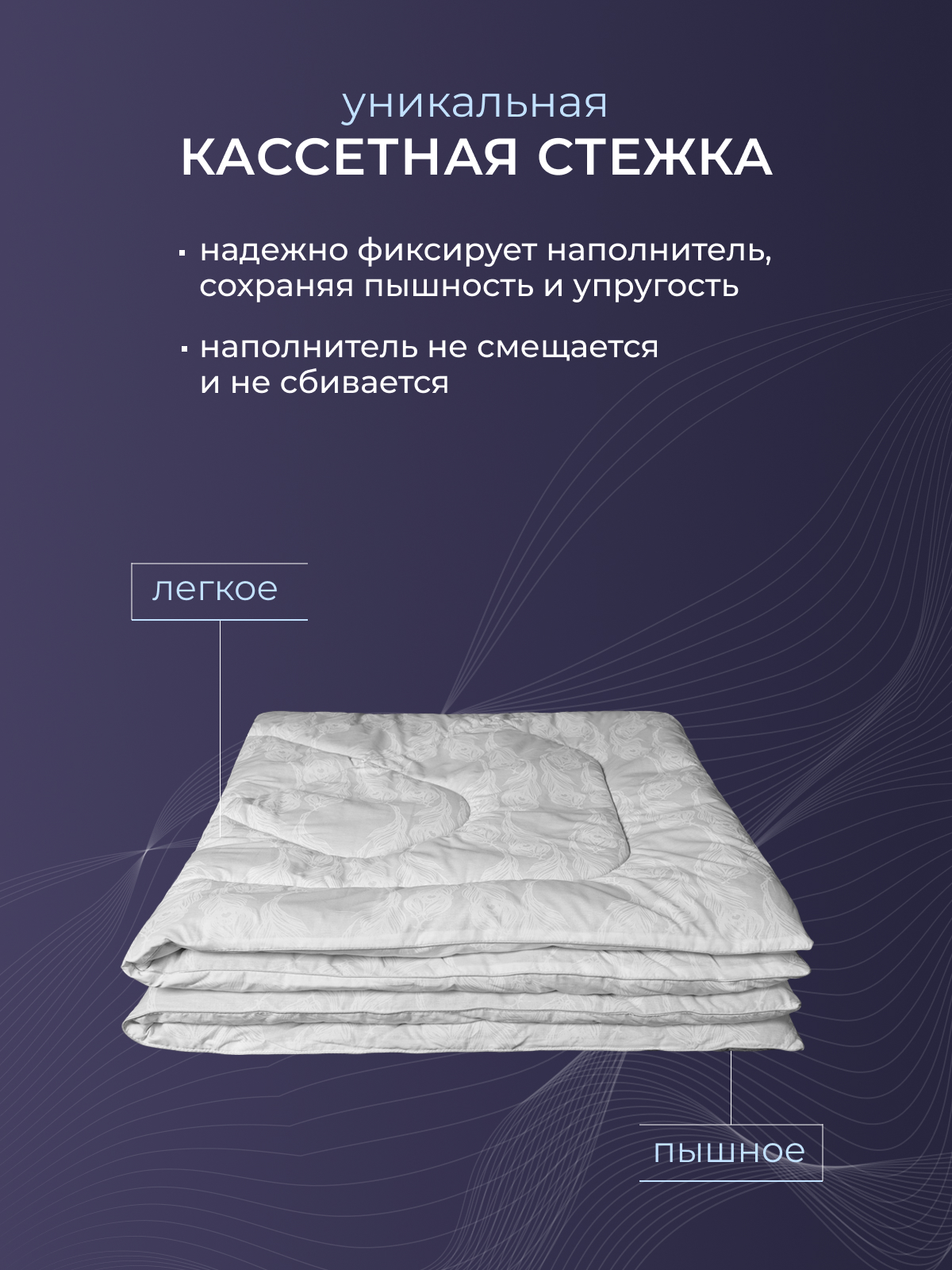 Одеяло овечья шерсть  поплин Реноме