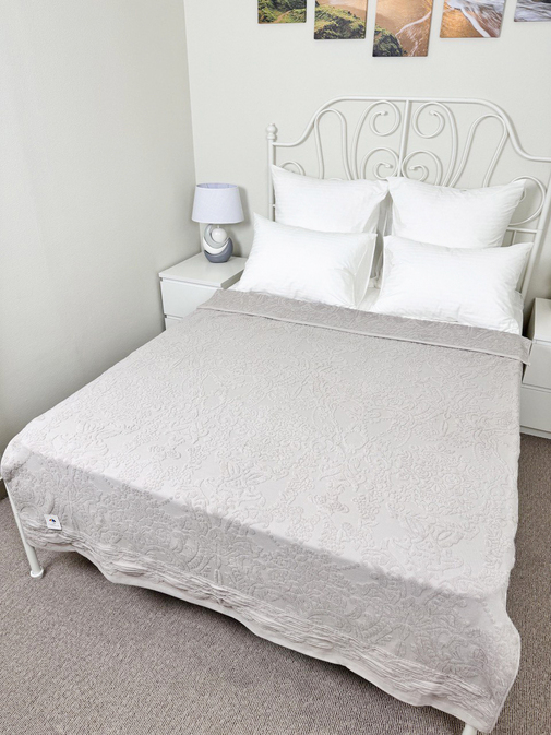 Покрывало махровое 22..421 7Я, 2208421, песочный