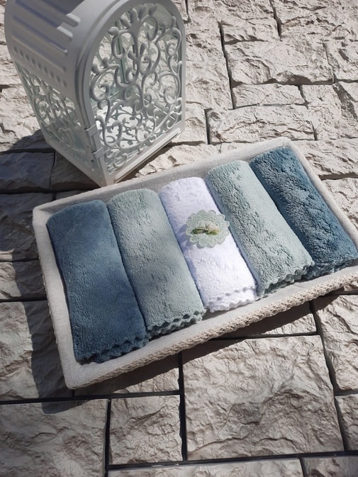 Набор салфеток в подарочной корзине микрофибра Cherir/Черир НМ