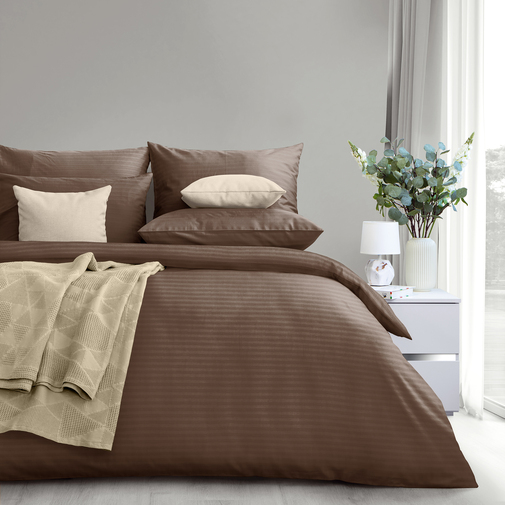 КПБ  страйп-сатин (нав 50*70) Verossa Stripe<70258 Taupe>