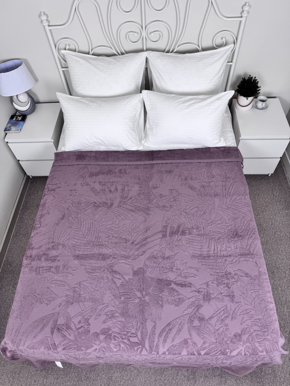 Покрывало махровое 22..448 7Я, 2208448, брусничный