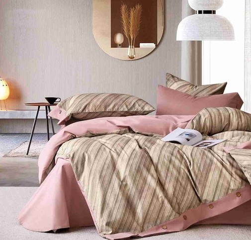 КПБ  сатин Темно-синяя коллекция Стандарт Реноме<St-2449> 