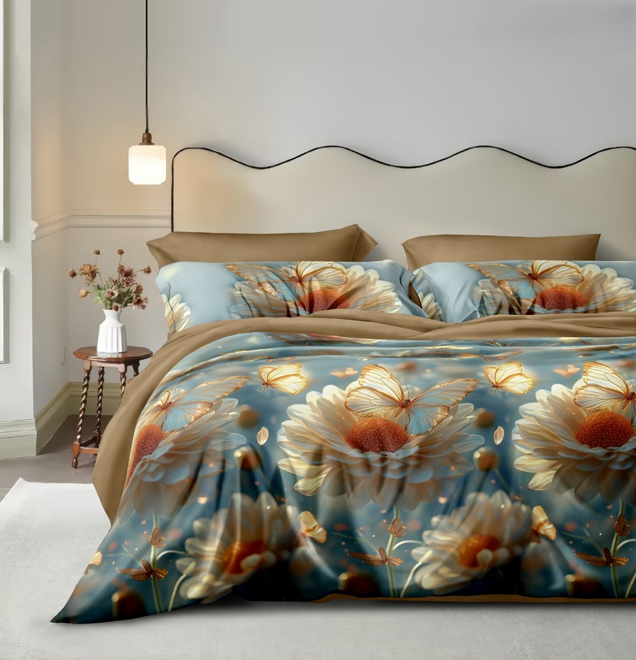 КПБ  поплин Оливковая коллекция Реноме<УУ 8050> 