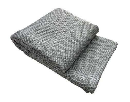 Плед-покрывало Валенсия без бахромы Влади, белый дымчатый, NEAPOL