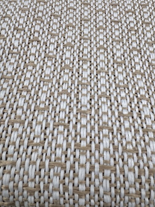 Плед Валенсия с бахромой Влади, белый/ песочный, BOUCLE REPS