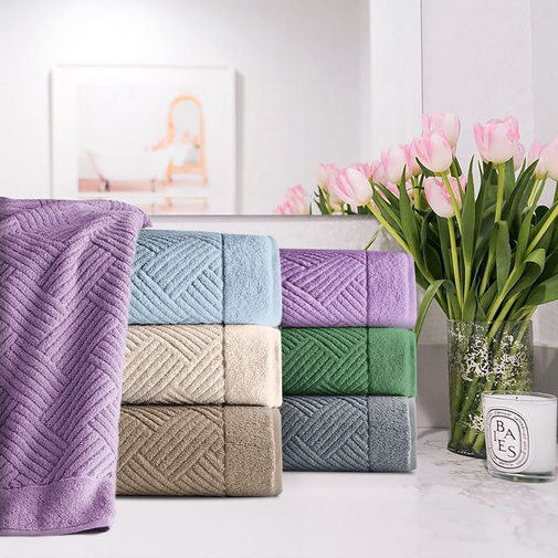 Полотенце махровое Брейд Luxor, сиреневый