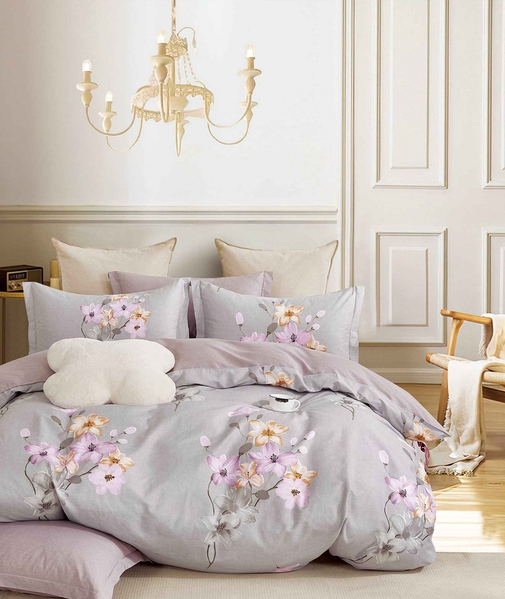 КПБ сатин Темно-синяя коллекция с увеличенной простыней Реноме<ПП 7429>