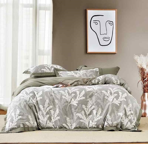 КПБ  сатин Темно-синяя коллекция Стандарт Реноме<St-2446> 