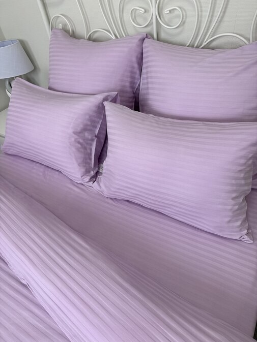 КПБ  страйп-сатин однотонный  Графитовая коллекция Реноме<Ss-006 Сакура> 