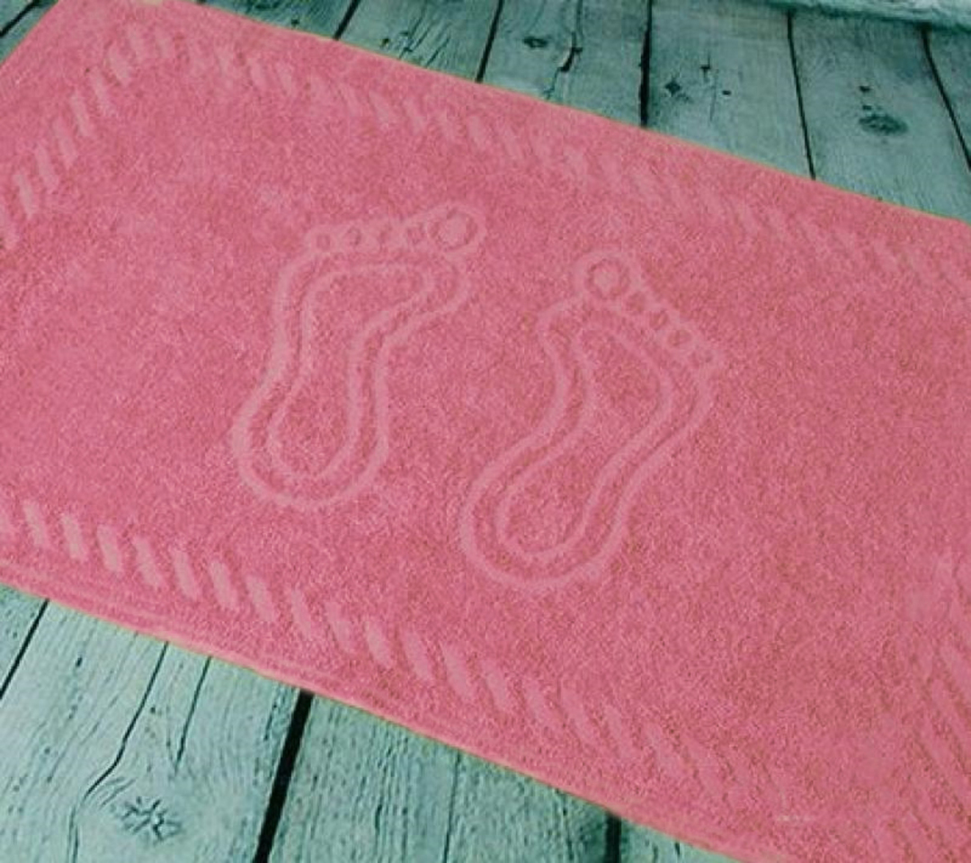 Полотенце махровое для ног  по цветам 450гр/м2 Узбекистан, 105 ярко-розовый