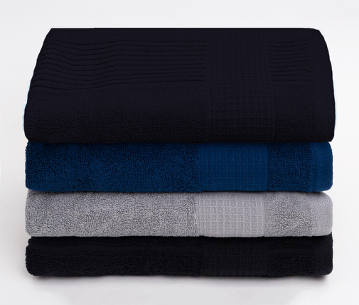 Полотенце махровое Ниагара Узбекистан, 19-4033 тёмно-синий