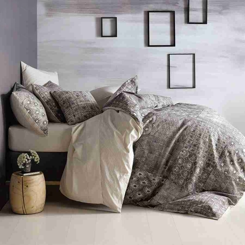 КПБ  сатин Темно-синяя коллекция Стандарт Реноме<St-2466> 