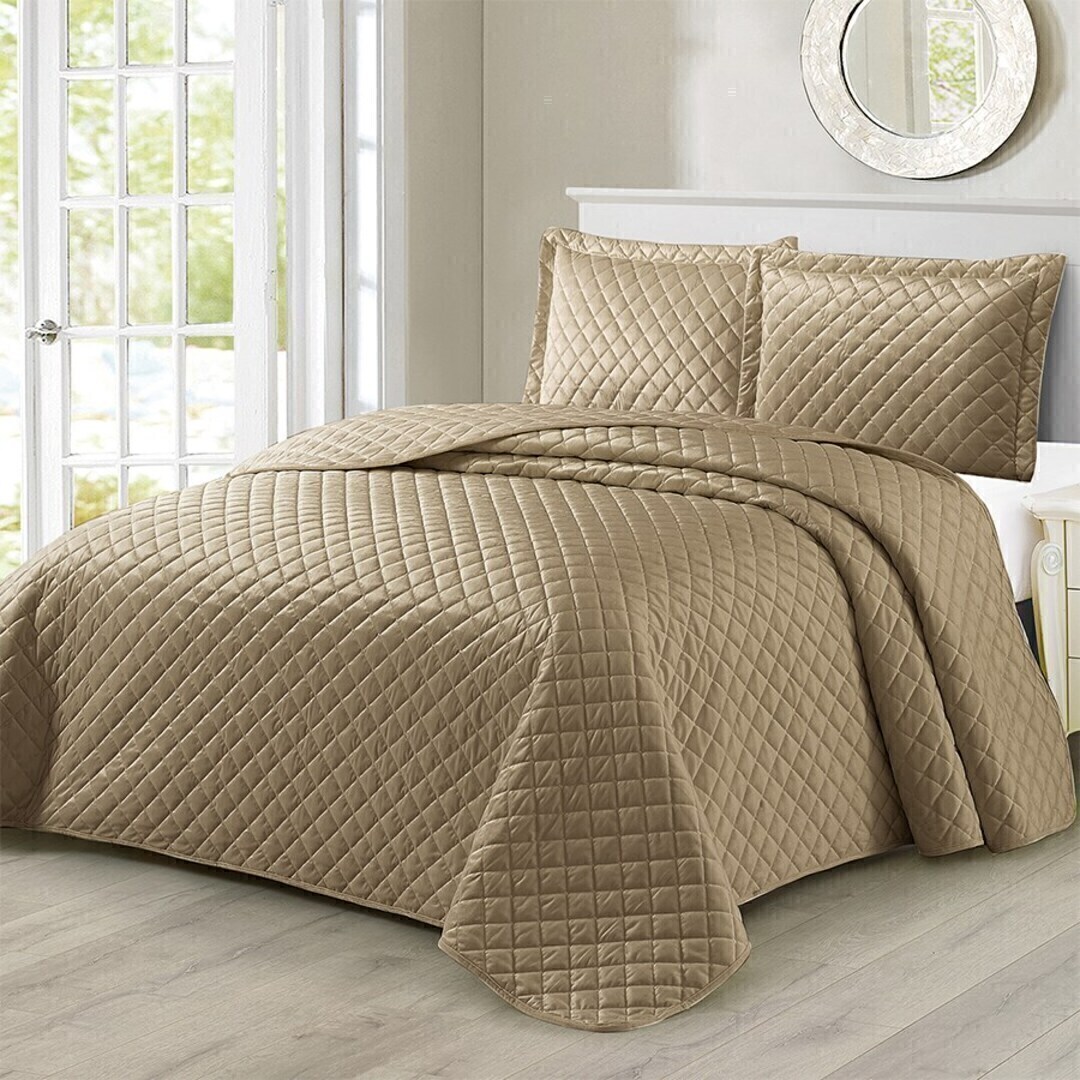 Покрывало  велюровое Bravo  с наволочками -2шт 7008-07 коричневый<7008-07  коричневый>