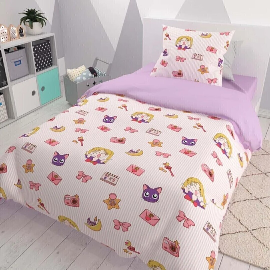 КПБ детский поплин (нав. 70*70) Браво Кидс New collection<5837-1+4078а-1 Аниме Скидка Акция29>