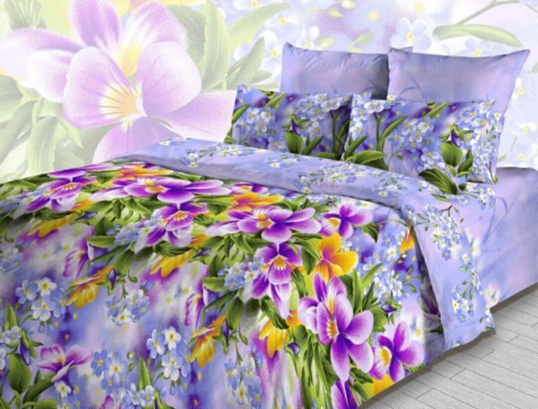 КПБ  бязь Василиса/Delight<3925-1 Фиалки>