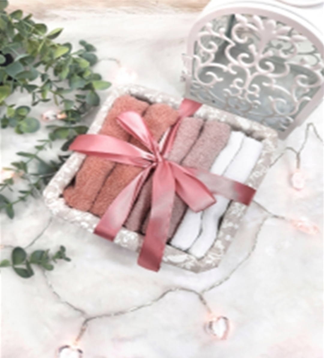 Набор салфеток в подарочной корзинке Cherir/Черир М