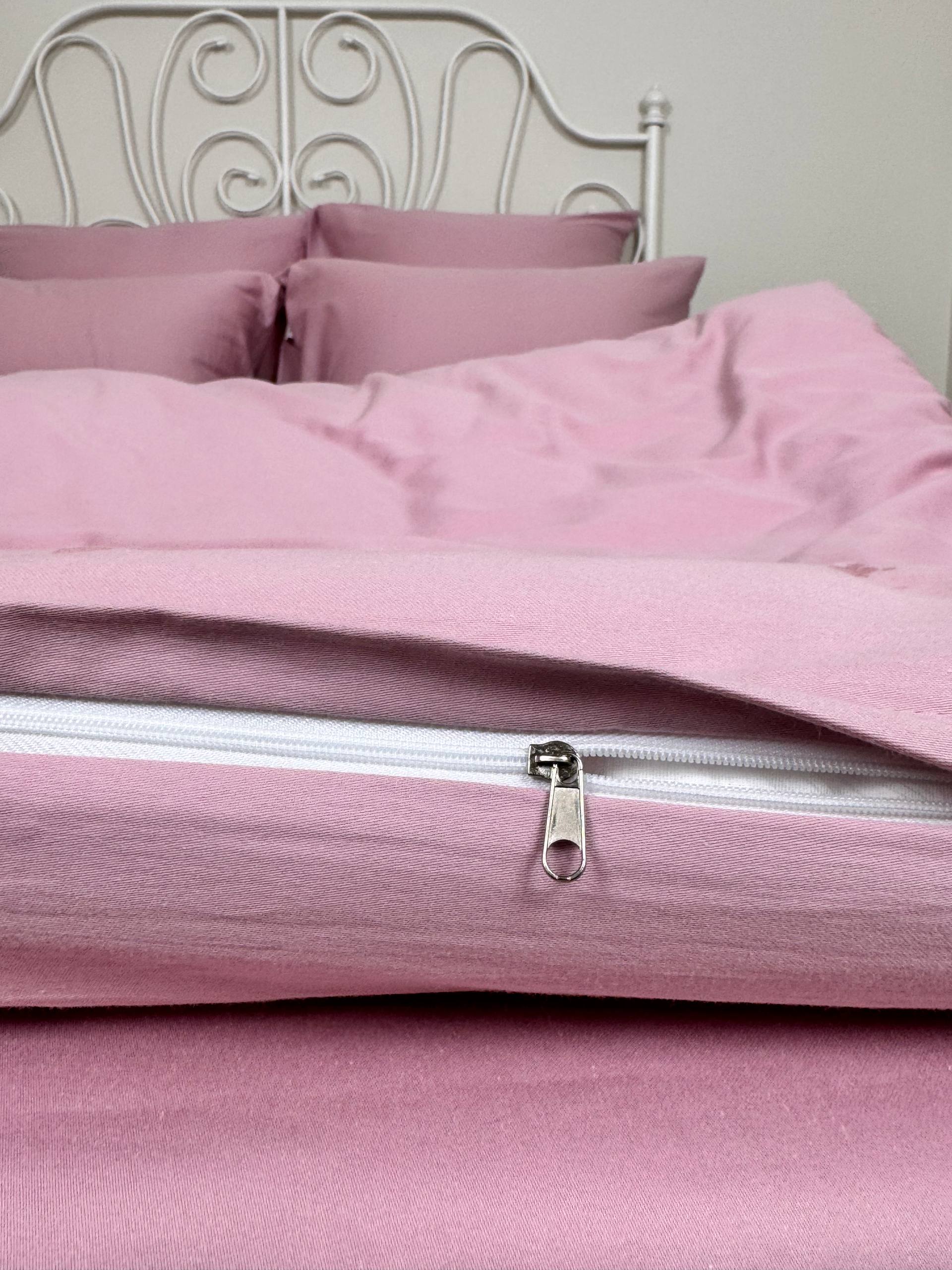 КПБ сатин однотонный Темно-синяя коллекция Реноме<OS-006 Пудрово-розовый>