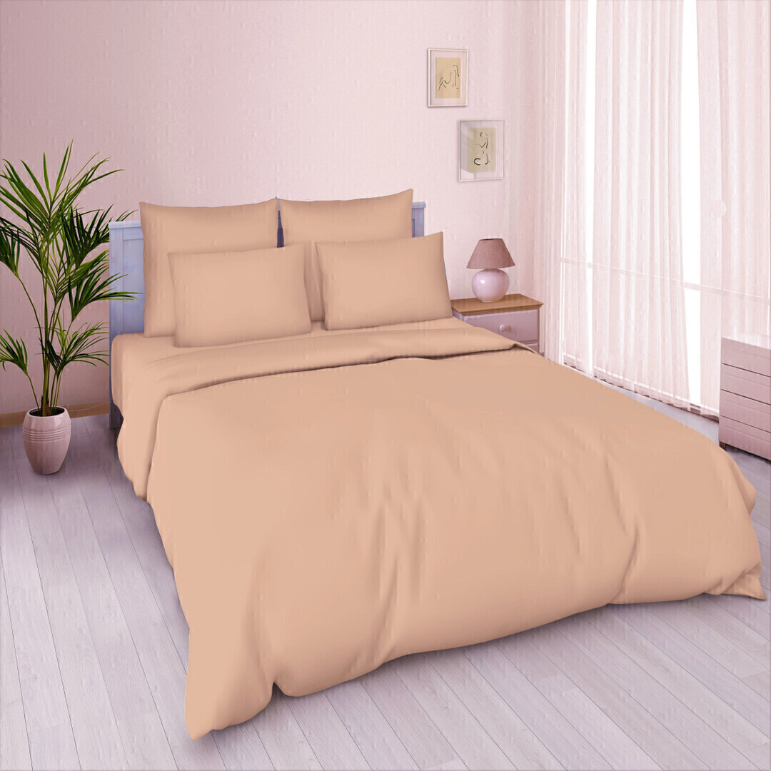 Наволочка упак 2шт поплин однотонный Реноме