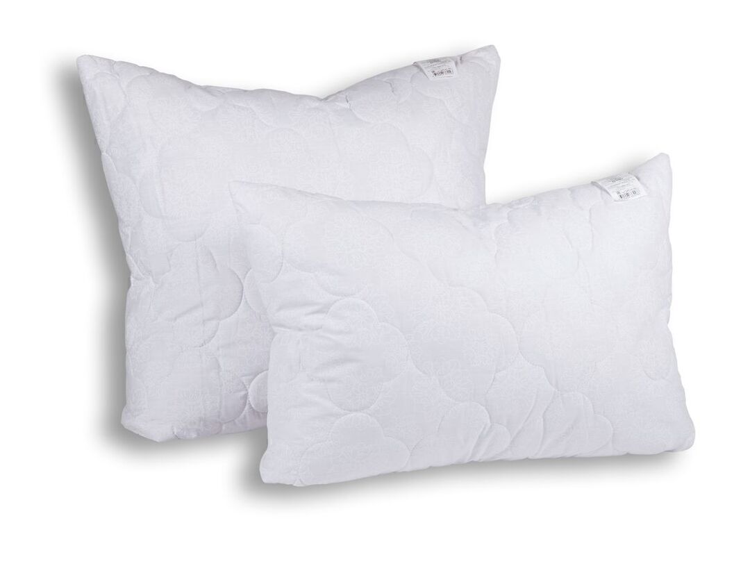 Подушка стеганая бамбук+заменитель лебяжьего пуха, спецзаказ, в микрофибре Реноме