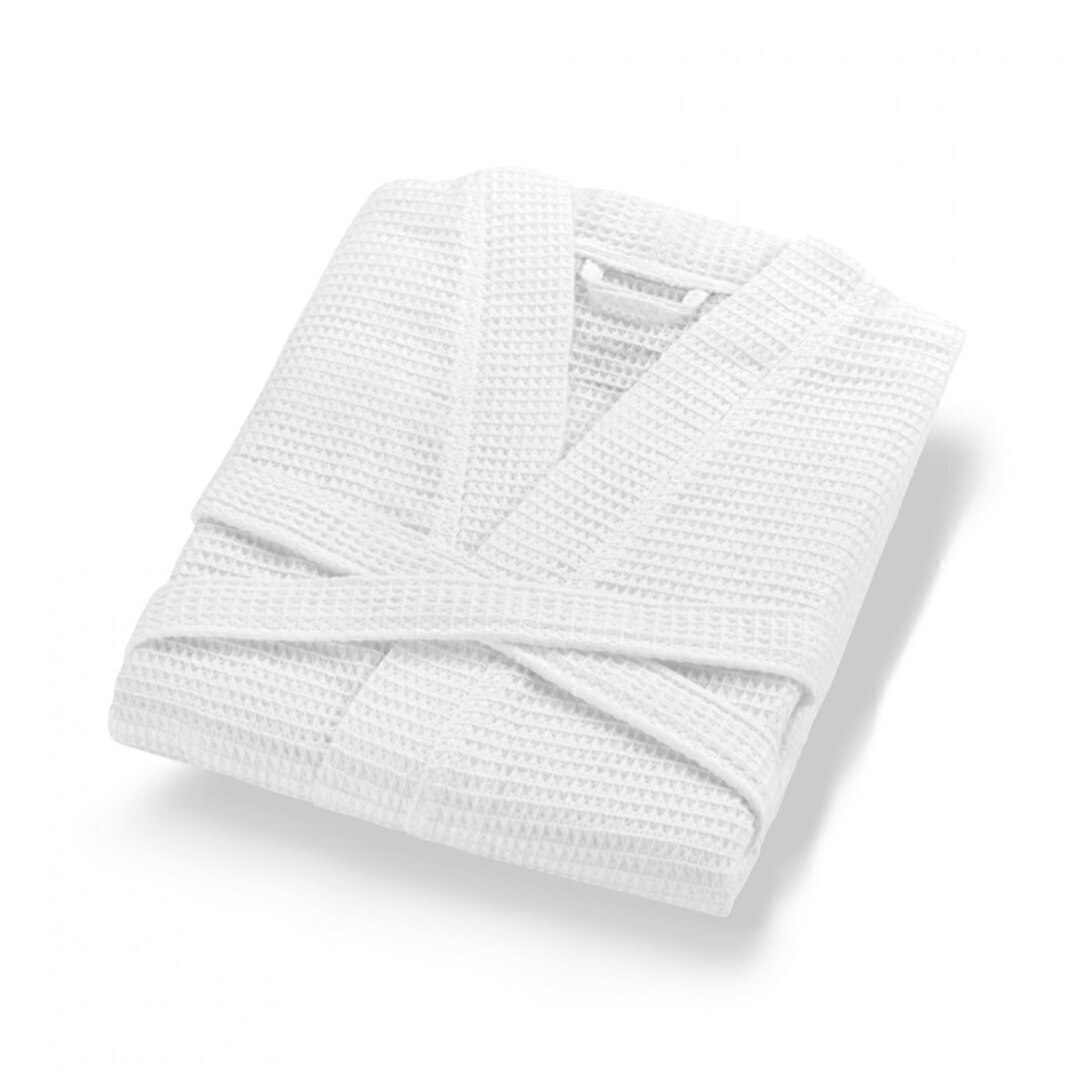 Халат вафельный унисекс, цвет белый