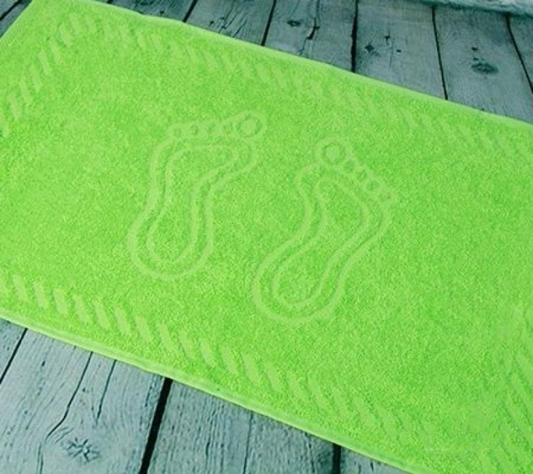 Полотенце махровое для ног  по цветам 450гр/м2 Узбекистан, 601 салатовый