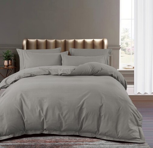 КПБ  сатин-люкс CR однотонный с простыней на резинке (160*200*25) Ретро-Уют<CR6-009/R>