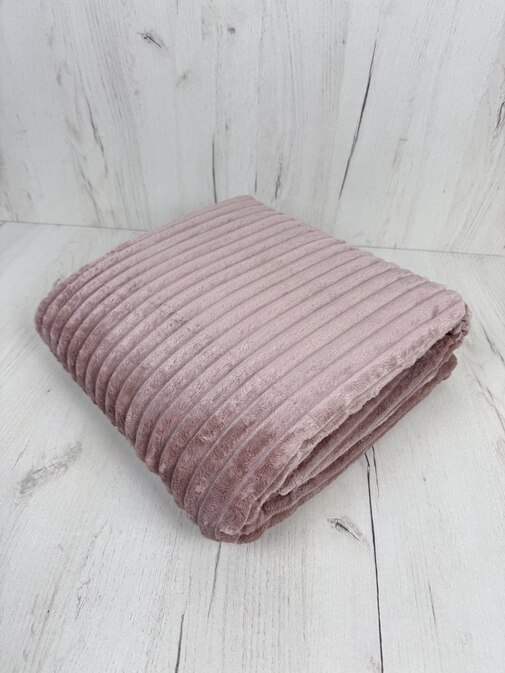 Плед однотонный жаккард в пакете Реноме, 003 орризонте мокко