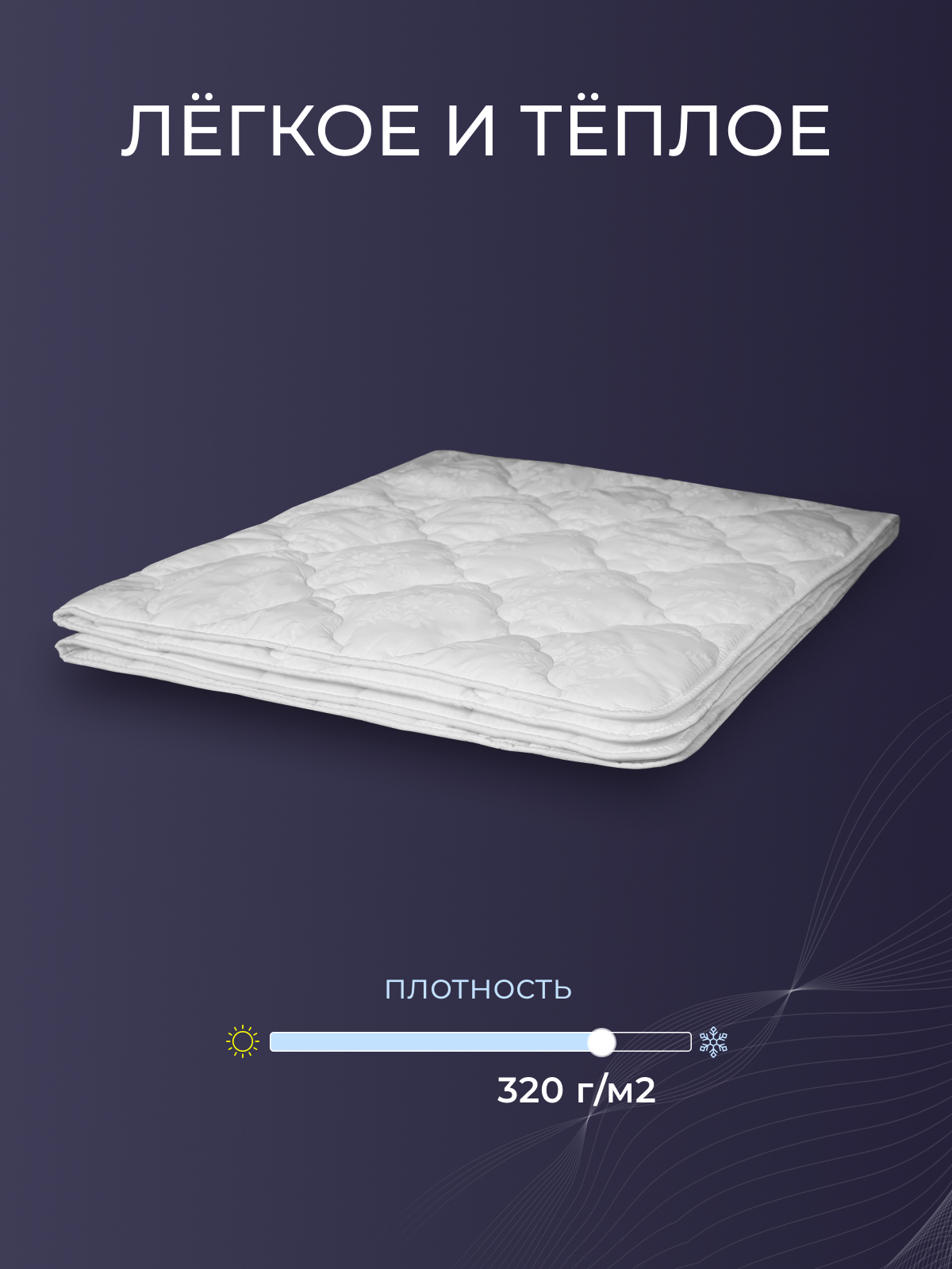 Одеяло хлопок  тк поплин Реноме