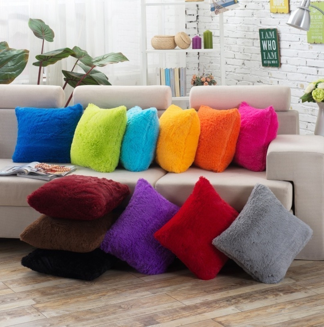 Наволочка декоративная мех Сафия