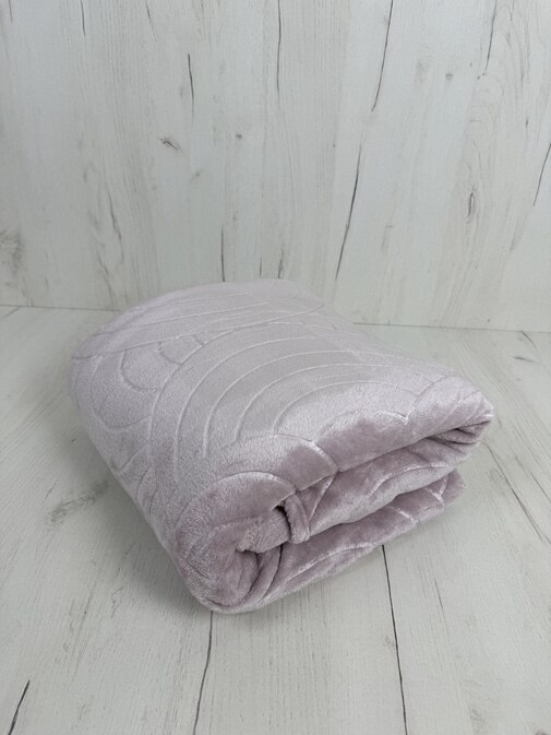 Плед однотонный жаккард Элит Реноме, 006 аура пыльная роза