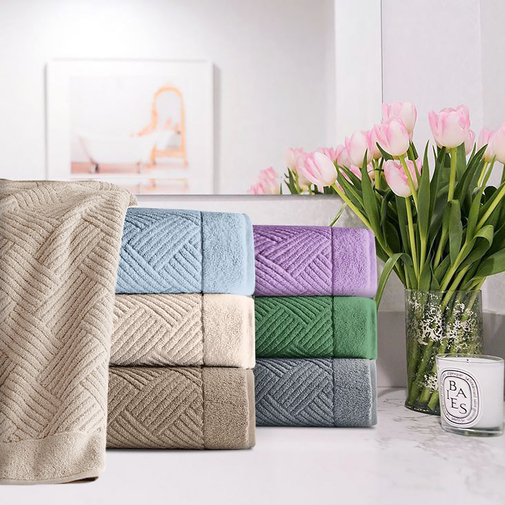 Полотенце махровое Брейд Luxor, бежевый