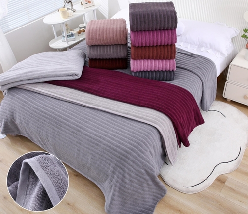 Покрывало махровое 15..185 7Я, 1510185, фиолетовый