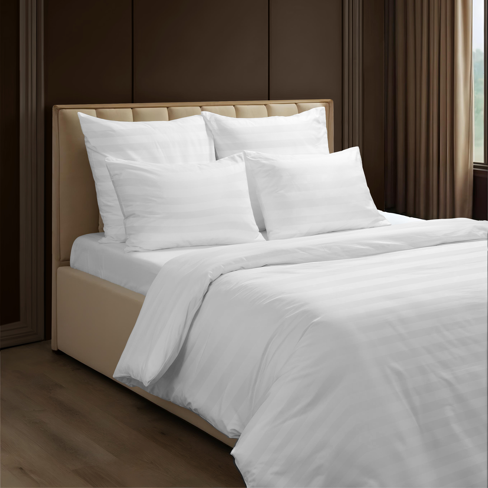 КПБ страйп-сатин 3*3 (нав 50*70) Verossa Stripe<00бел>