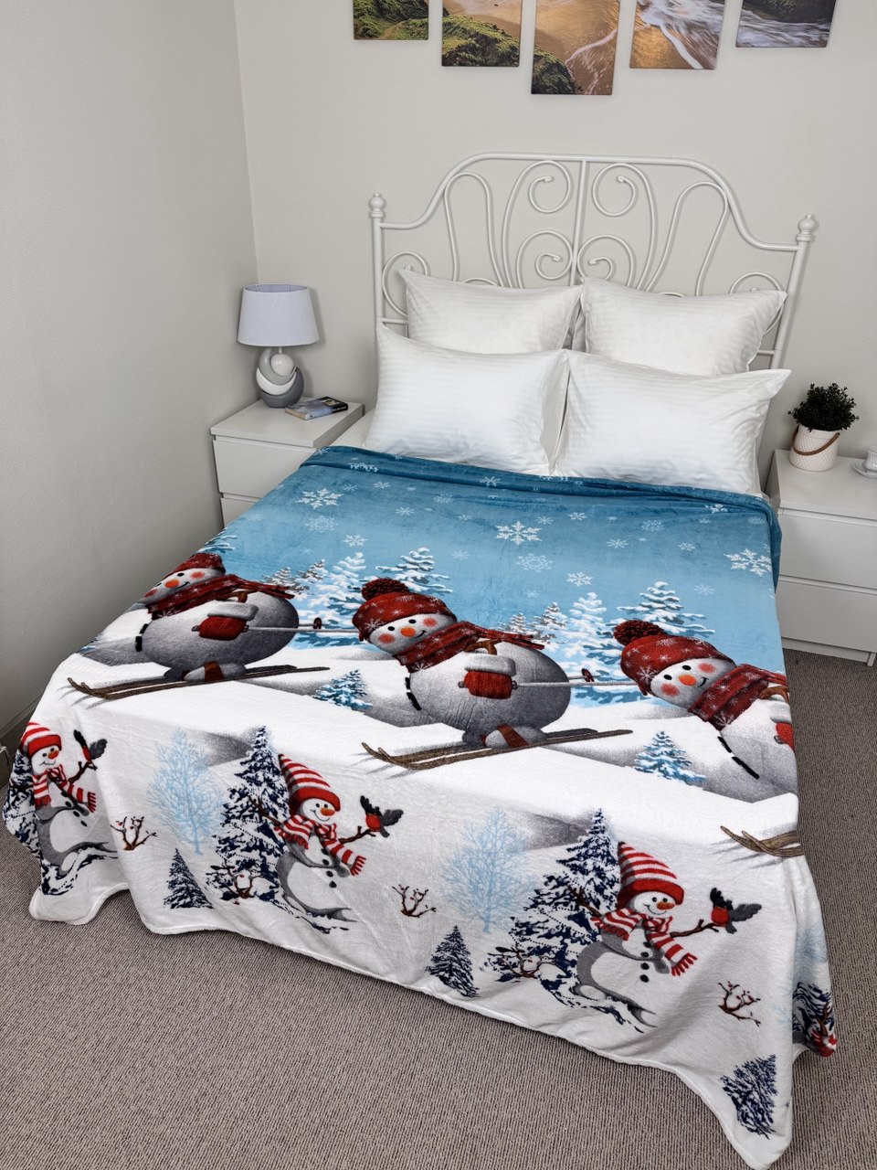 Покрывало  велсофт Северный Город/NORTH CITY Н.Г., Новогодний