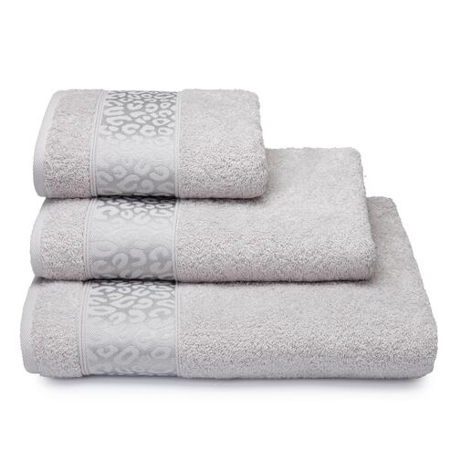 Полотенце махровое Di leopardo Клинелли, 14-4203 светло-серый