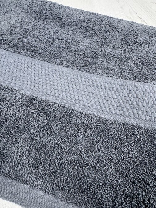 Полотенце махровое BS 400гр Узбекистан, 910 серый