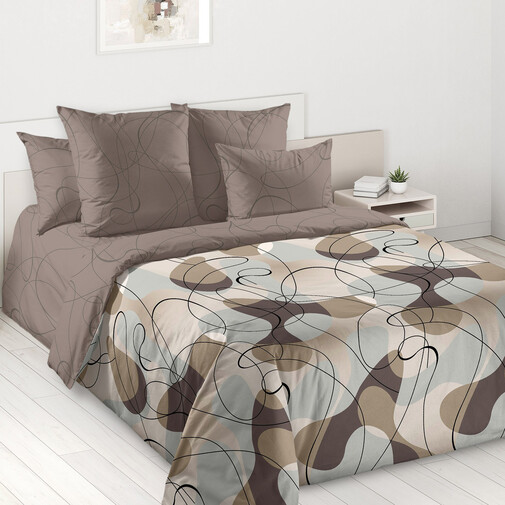 КПБ  перкаль Белиссимо<Альфредо 1 Коричневый> 