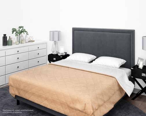 Покрывало ультрастеп однотонное полисатин Бояртекс, 14-1118, персиковый