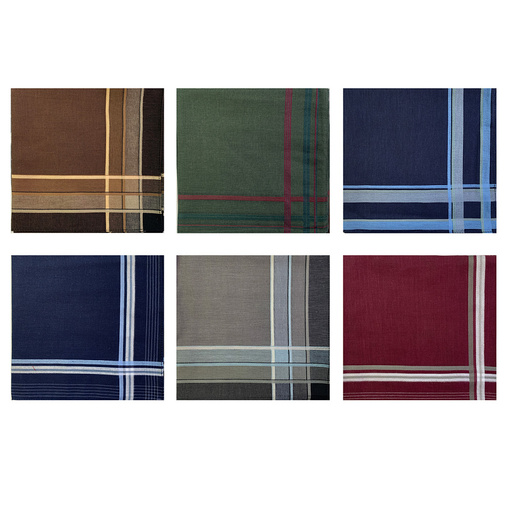 Платки носовые мужские упак 12шт. 45438д G/Джи