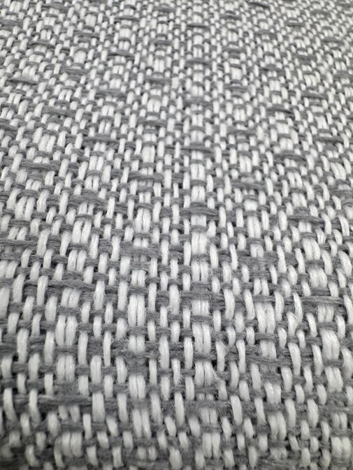 Плед Валенсия с бахромой Влади, белый дымчатый, BOUCLE REPS