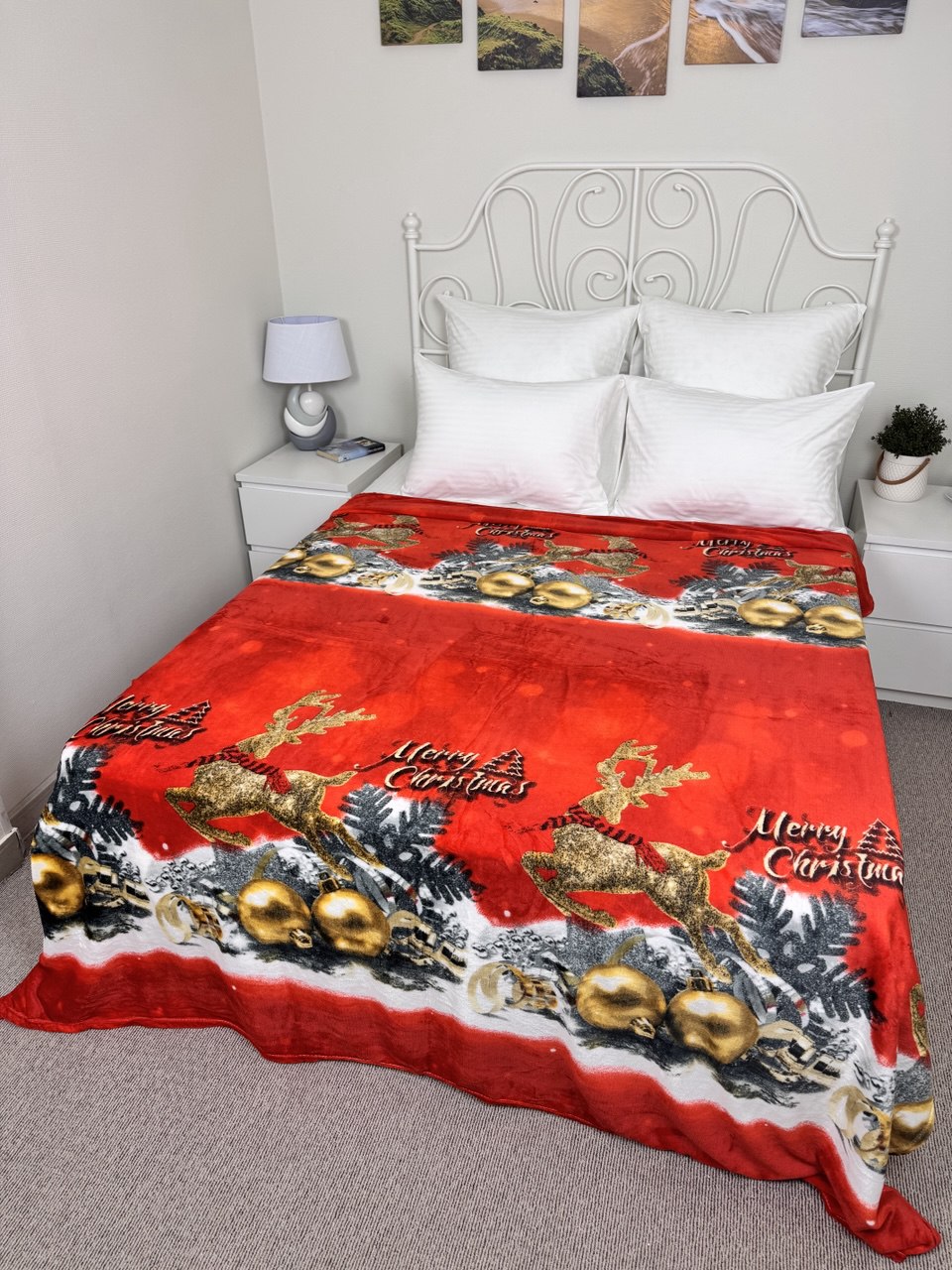 Покрывало  велсофт Северный Город/NORTH CITY Н.Г., Новогодний
